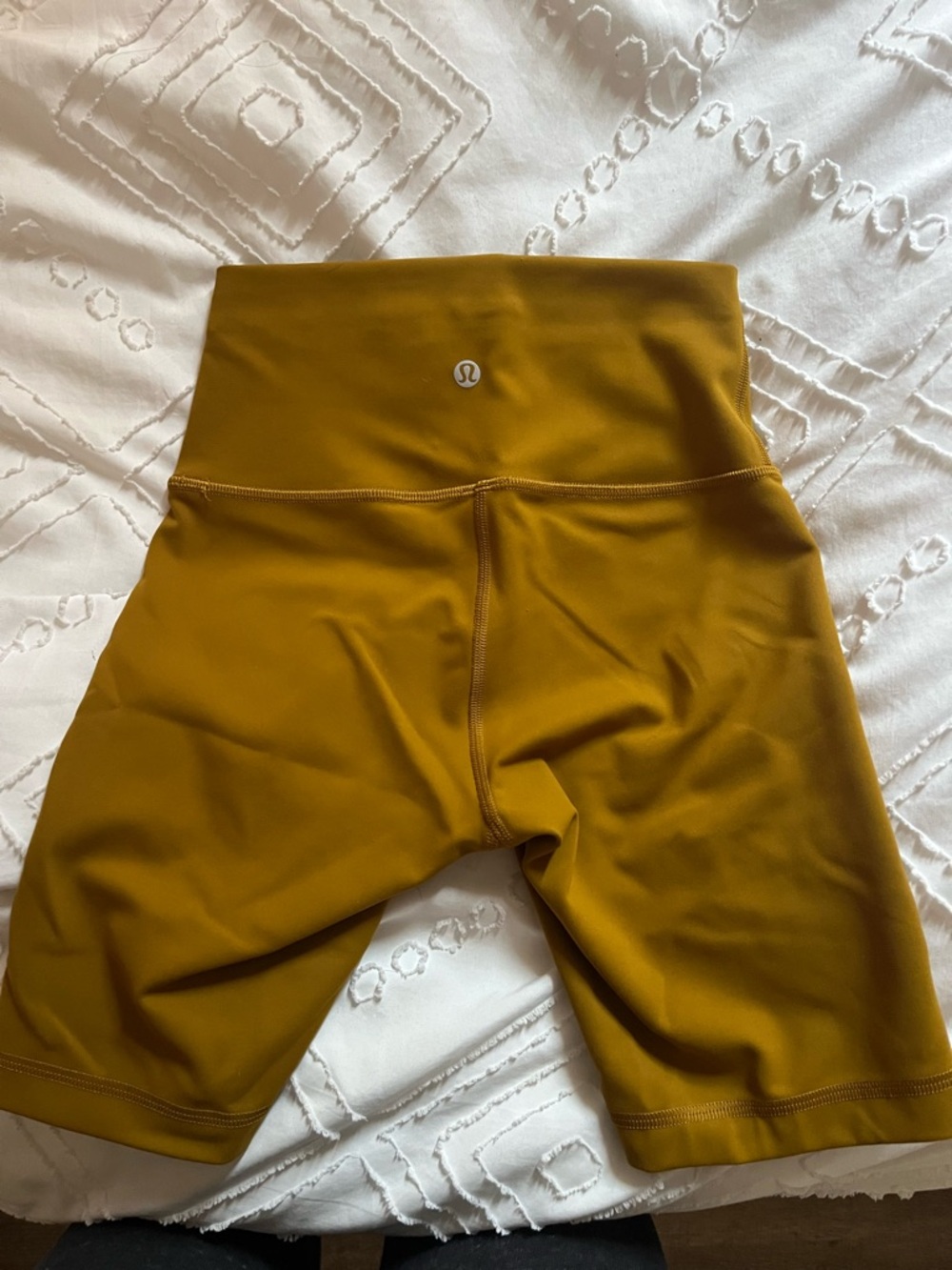 lululemon athletica High-Rise Athletic Shorts in Mustard